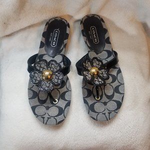 Coach Shoes - Coach Sherrie Soft Patent Black Sandal 8.5M Coach Shoes - Coach Sherrie Soft Patent Black Sandal 8.5M